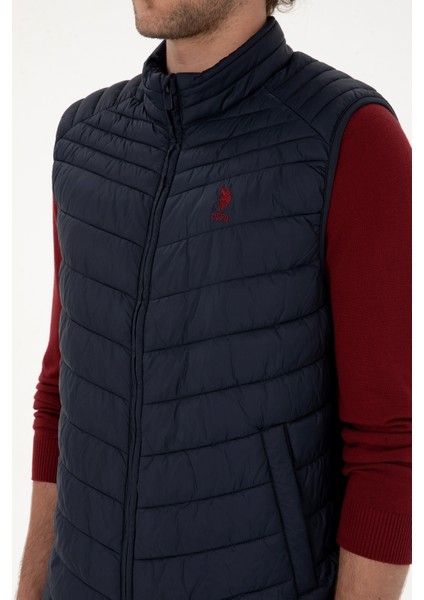 Erkek Lacivert Yelek (Dokuma) 50312012-VR033