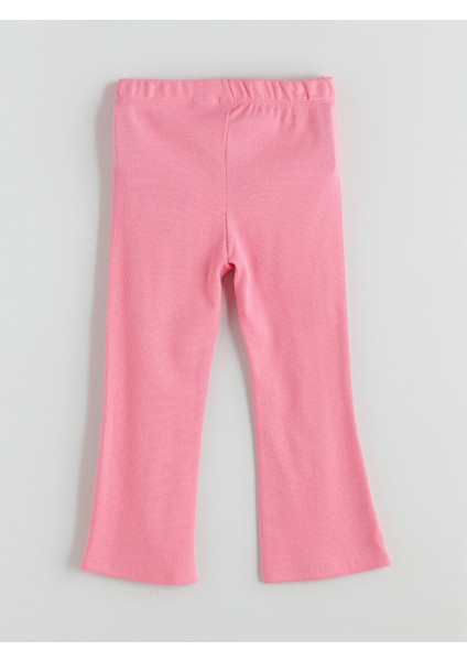 Yeni Sezon Beli Lastikli Barbie Baskılı Ispanyol Paça Kız Çocuk Tayt modelleri