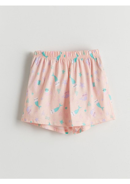 Yeni Sezon Beli Lastikli Kız Çocuk Pijama Şort