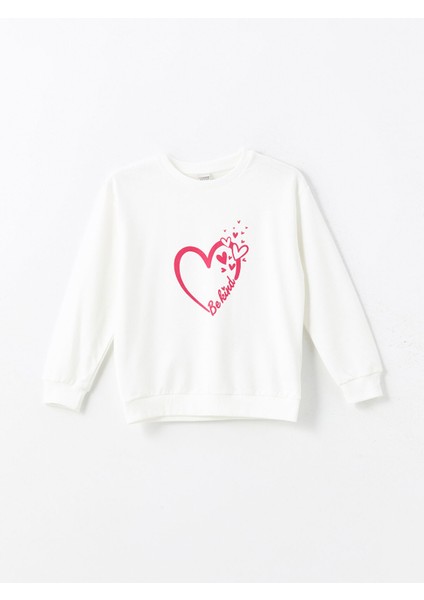Yeni Sezon Bisiklet Yaka Kız Çocuk Sweatshirt modelleri