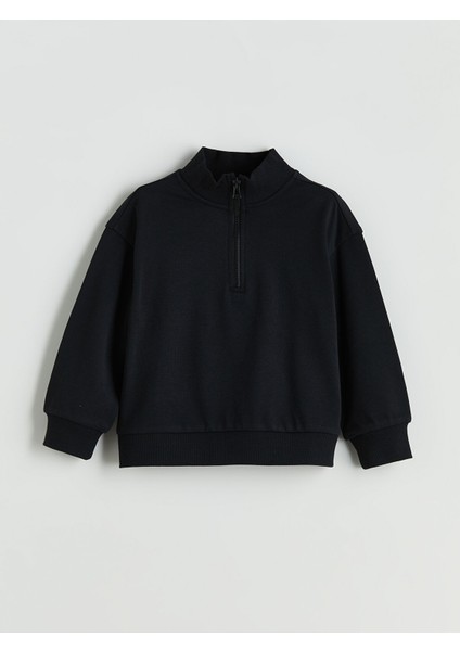 Yeni Sezon Dik Yaka Kız Çocuk Sweatshirt