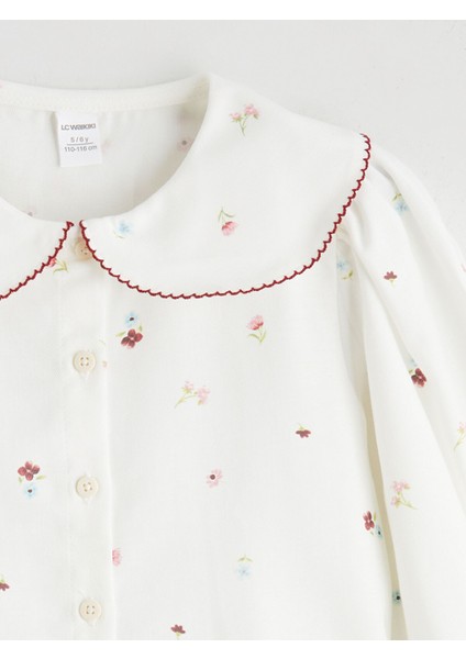 Yeni Sezon Bebe Yaka Çiçekli Kız Çocuk Gömlek fiyatları