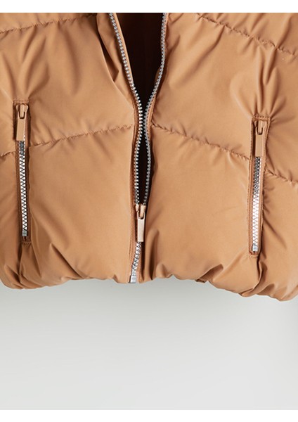 Yeni Sezon Dik Yaka Kız Çocuk Şişme Mont fiyatları