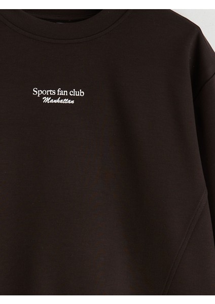 Yeni Sezon Bisiklet Yaka Kız Çocuk Sweatshirt modelleri