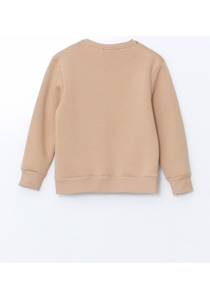 Yeni Sezon Bisiklet Yaka Baskılı Kız Çocuk Sweatshirt fiyatları