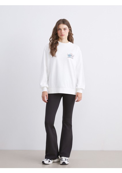 Yeni Sezon Lilo & Stitch Baskılı Oversize Kadın Sweatshirt fiyatları