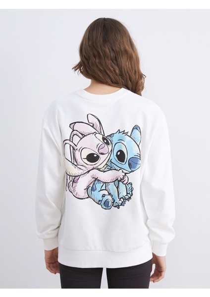 Yeni Sezon Lilo & Stitch Baskılı Oversize Kadın Sweatshirt fırsatları
