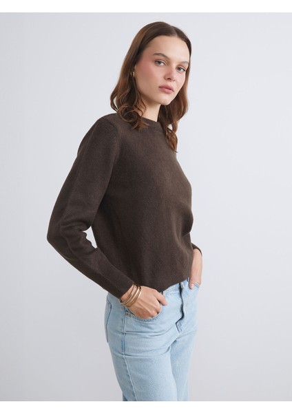 Yeni Sezon Bisiklet Yaka Kadın Triko Kazak