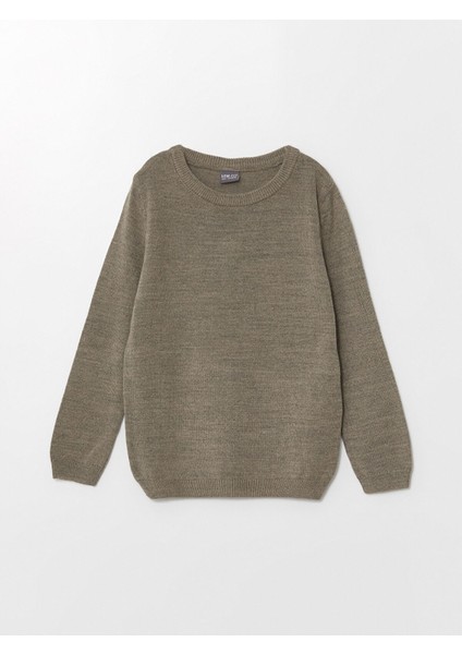 Yeni Sezon Bisiklet Yaka Basic Uzun Kollu Kız Çocuk Triko Kazak