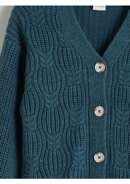 Yeni Sezon V Yaka Kız Çocuk Triko Hırka fırsatları