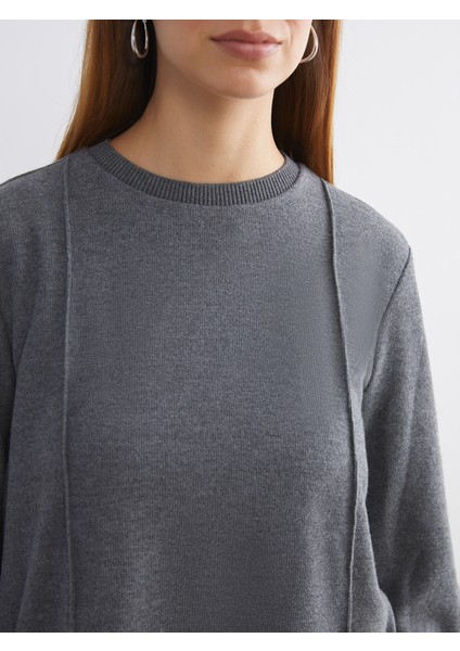 Yeni Sezon Büyük Beden Bisiklet Yaka Kadın Sweatshirt Tunik indirimleri