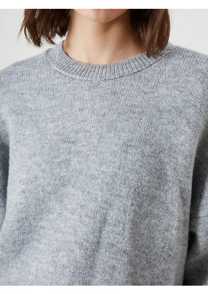 Yeni Sezon Bisiklet Yaka Oversize Kadın Triko Kazak modelleri