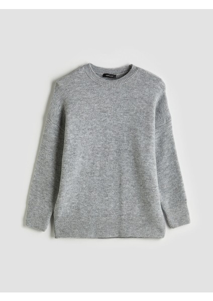 Yeni Sezon Bisiklet Yaka Oversize Kadın Triko Kazak indirimleri