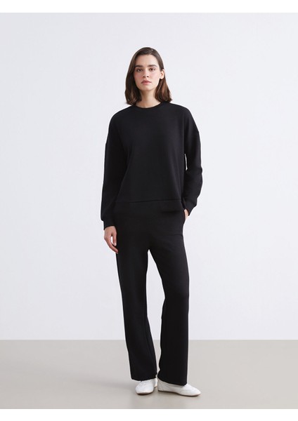 Yeni Sezon Bisiklet Yaka Oversize Kadın Sweatshirt fiyatları