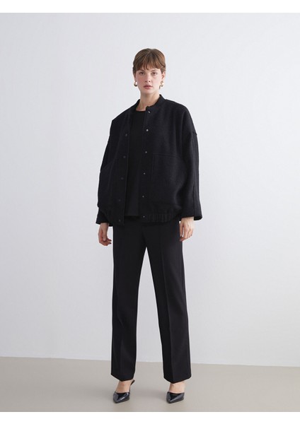 Yeni Sezon Kolej Yaka Oversize Kadın Bomber Mont modelleri