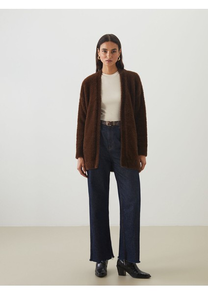 Yeni Sezon Şal Yaka Kadın Pelüş Triko Hırka fırsatları