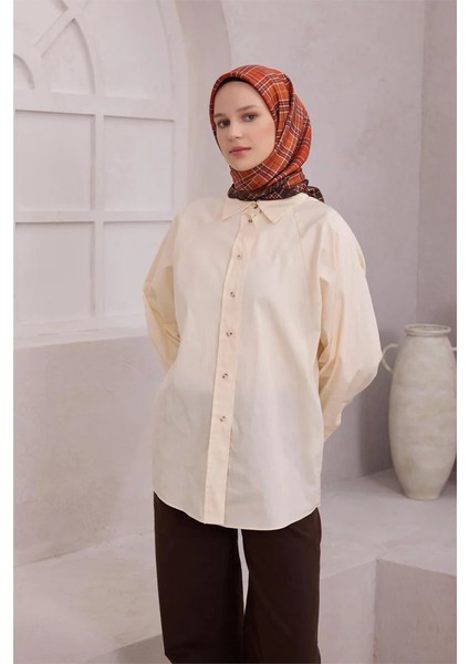 Ekose Desen Ipek Twill Eşarp 4118D01 Kiremit