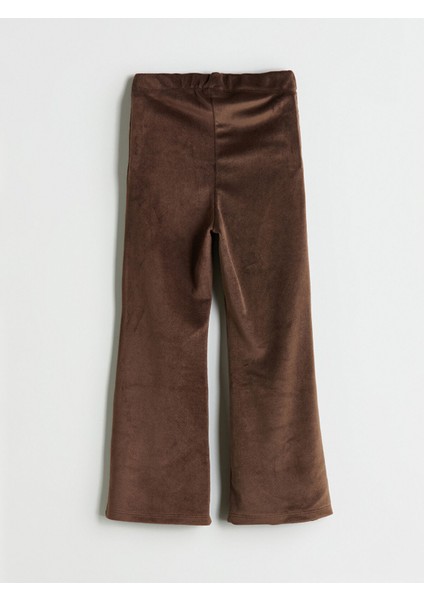 Yeni Sezon Beli Lastikli Ispanyol Paça Kadife Kız Çocuk Tayt modelleri