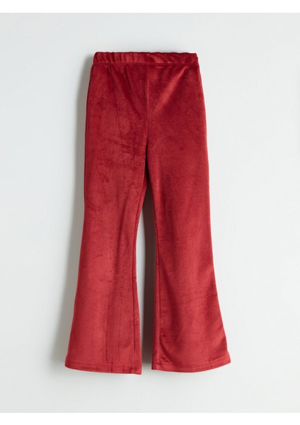 Yeni Sezon Beli Lastikli Ispanyol Paça Kadife Kız Çocuk Tayt modelleri