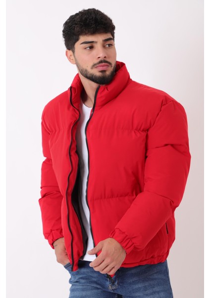 Dik Yaka Oversize Bomber Şişme Kışlık Mont Pldp 3018_50465