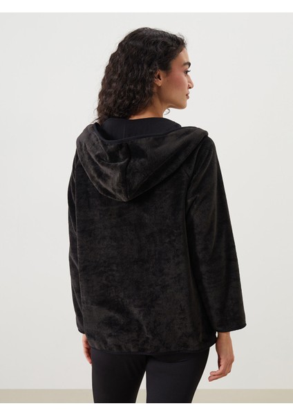 Yeni Sezon Kapüşonlu Pelüş Kadın Pijama Üstü indirimleri