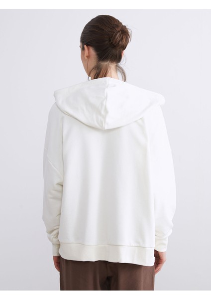 Yeni Sezon Kapüşonlu Oversize Kadın Fermuarlı Sweatshirt fırsatları