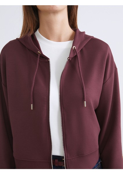 Yeni Sezon Kapüşonlu Kadın Fermuarlı Sweatshirt modelleri