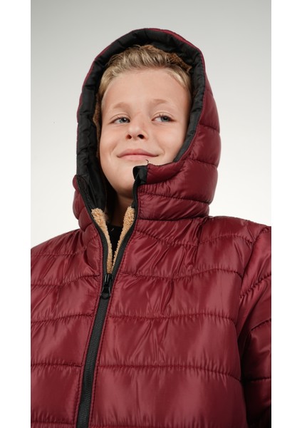 Erkek Çocuk Su ve Rüzgar Geçirmez Içi Kürklü Kapişonlu Mont modelleri