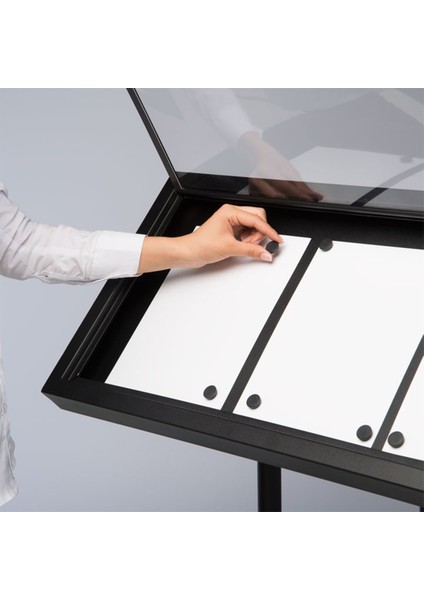 3xa4 Restoran&menü Panosu - Siyah Renk Manyetik Kaldırım Reklam Panosu - Ayaklı Menü Panosu fırsatları