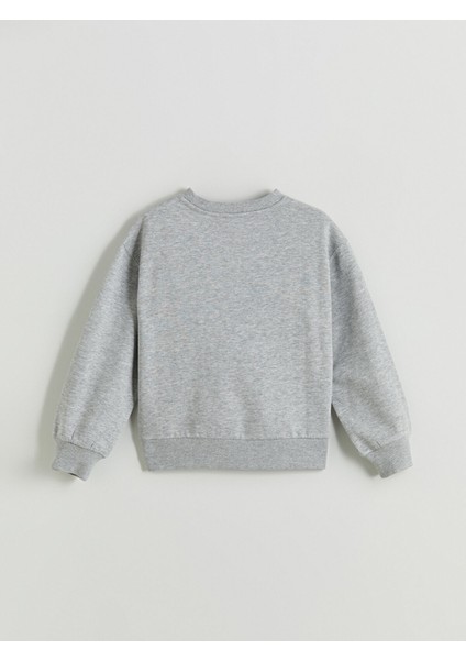 Yeni Sezon Bisiklet Yaka Kız Çocuk Sweatshirt modelleri