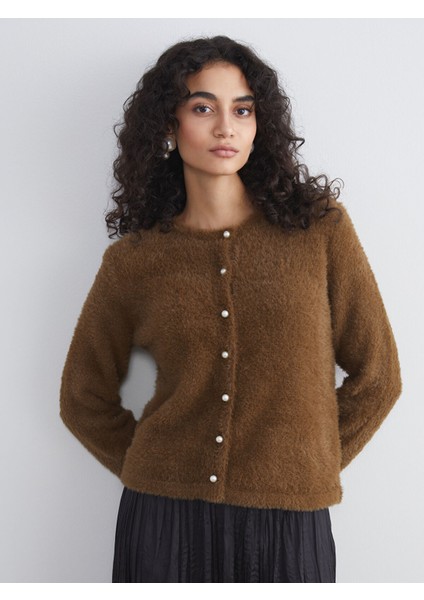 Yeni Sezon Bisiklet Yaka Kadın Triko Hırka