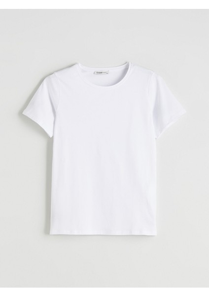 Yeni Sezon Büyük Beden Bisiklet Yaka Kadın Tişört modelleri