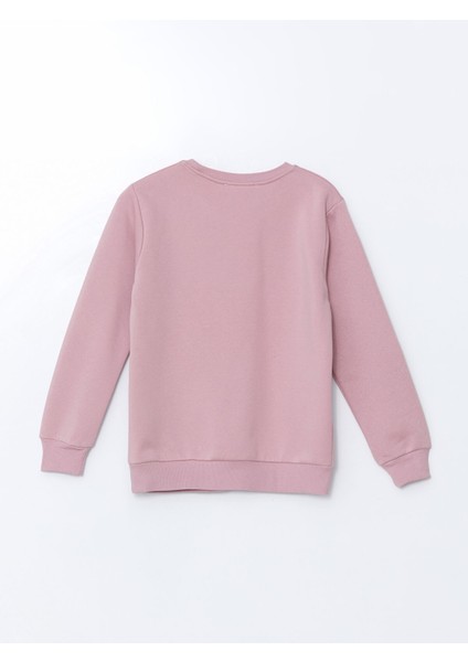 Yeni Sezon Bisiklet Yaka Baskılı Kız Çocuk Sweatshirt fiyatları