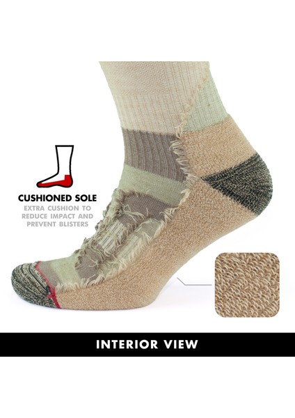 Yünlü Taban Altı Havlulu Dikişsiz Hiking Çorabı 3592 fiyatları