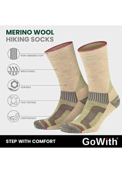 Yünlü Taban Altı Havlulu Dikişsiz Hiking Çorabı 3592 fırsatları