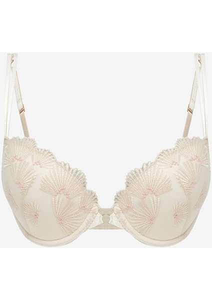 Yeni Sezon Balenli Dolgusuz Dantel Detaylı Fantezi Tişört Sütyen