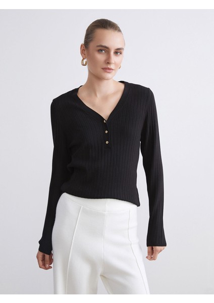 Yeni Sezon V Yaka Kadın Triko Hırka