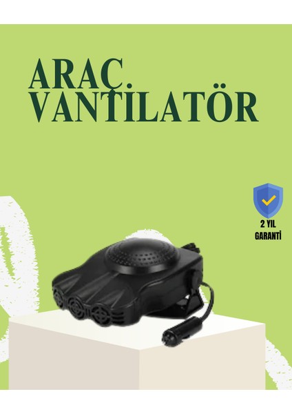 Araç Içi 150W Isıtıcı ve Soğutucu Fan