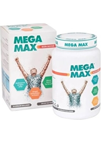 Megamax 240 gr x 2 Kutu Iştah Açıcı Kilo-Aldırıcı Toz Doğal İçerik ile Sporculara Uygun modelleri