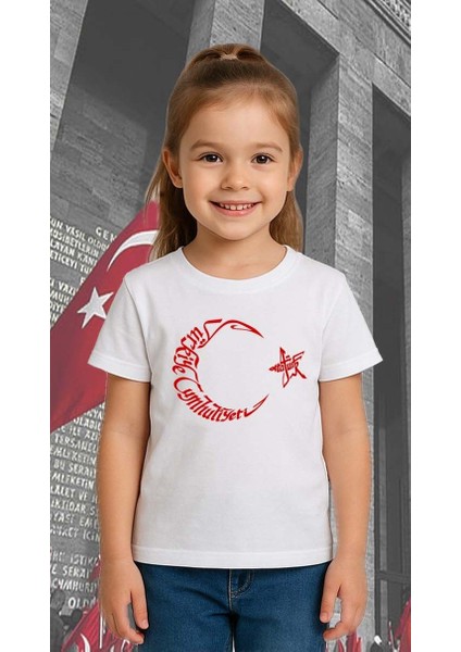 Unisex Ay Yıldızlı T-Shirt 19 Mayıs 29 Ekim 23 Nisan 10 Kasım Atatürk Çocuk Tişört fiyatları