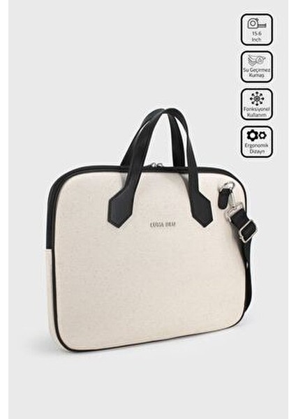 15.6" Inç Su Geçirmez Kumaş Özellikli Evrak Bilgisayar Notebook Laptop Çantası