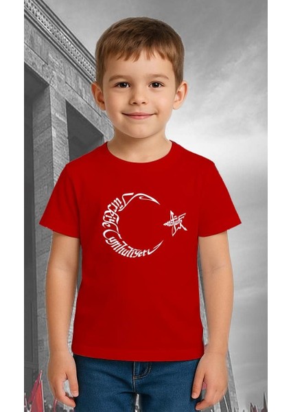 Unisex Ay Yıldızlı T-Shirt 19 Mayıs 29 Ekim 23 Nisan 10 Kasım Atatürk Çocuk Tişört fiyatları