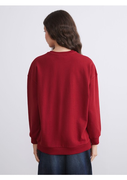 Yeni Sezon Boston Baskılı Oversize Kadın Sweatshirt fırsatları