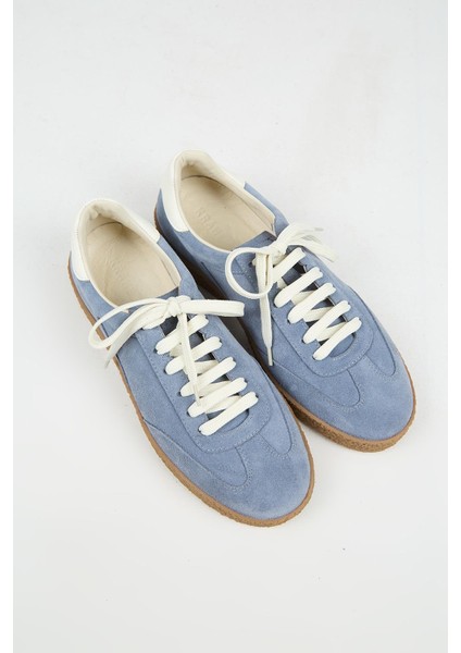 Palminteri 2 Erkek Hakiki Deri Bağcıklı Mavi-Ekru Sneakers modelleri