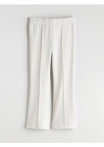 Yeni Sezon Beli Lastikli Ispanyol Paça Kız Çocuk Tayt