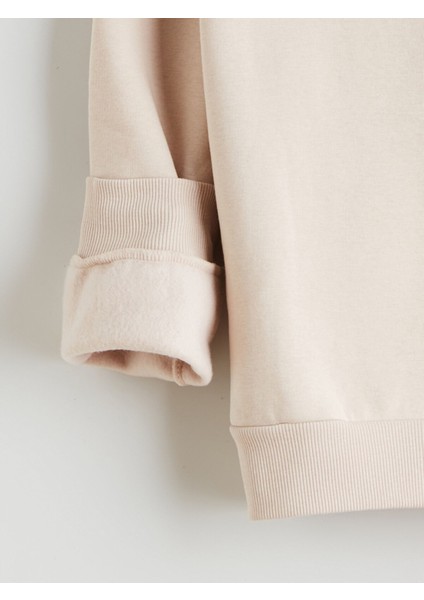 Yeni Sezon Bisiklet Yaka Kız Çocuk Sweatshirt 2'li indirimleri