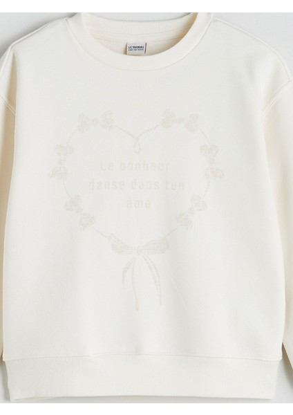 Yeni Sezon Bisiklet Yaka Kız Çocuk Sweatshirt modelleri