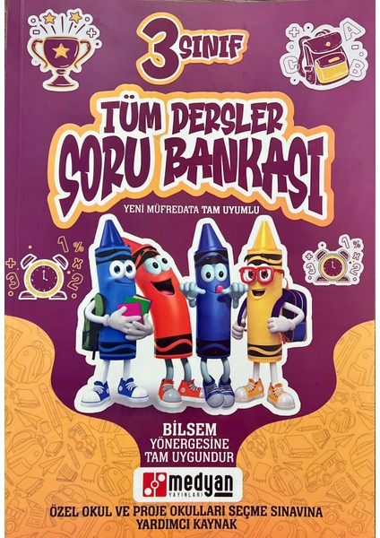 Medyan 3. Sınıf Bilsem Soru Bankası + Deneme Sınavı Hediye