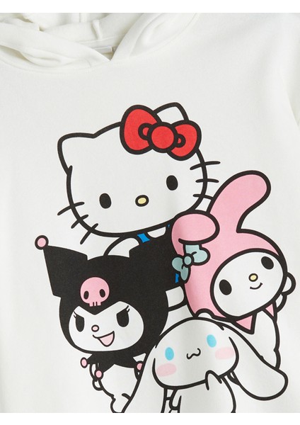 Yeni Sezon Kapüşonlu Hello Kitty Baskılı Kız Çocuk Sweatshirt fiyatları