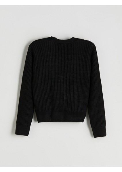 Yeni Sezon V Yaka Kız Çocuk Triko Hırka modelleri